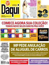 Capa do jornal Jornal Daqui 27/11/2025