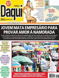 Capa do jornal Jornal Daqui 28/02/2025