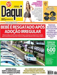 Capa do jornal Jornal Daqui 28/11/2025