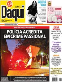 Capa do jornal Jornal Daqui 29/07/2025