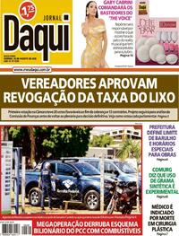 Capa do jornal Jornal Daqui 29/08/2025