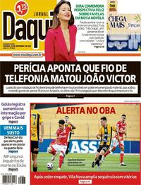 Capa do jornal Jornal Daqui 29/09/2025