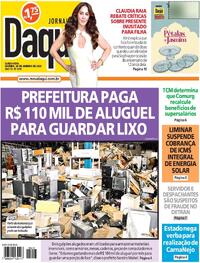 Capa do jornal Jornal Daqui 30/01/2025