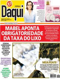 Capa do jornal Jornal Daqui 30/08/2025