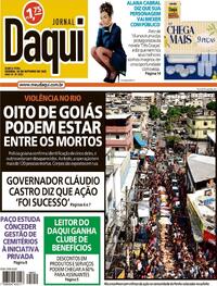 Capa do jornal Jornal Daqui 30/10/2025