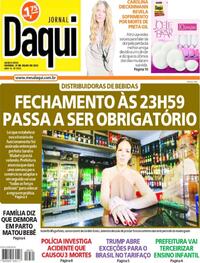 Capa do jornal Jornal Daqui 31/07/2025