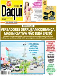 Capa do jornal Jornal Daqui 31/12/2025