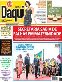 Capa do jornal Jornal Daqui 01/04/2026