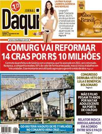 Capa do jornal Jornal Daqui 01/05/2026