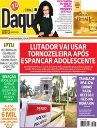 Capa do jornal Jornal Daqui 01/06/2026