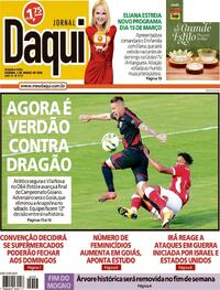 Capa do jornal Jornal Daqui 02/03/2026