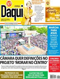 Capa do jornal Jornal Daqui 02/05/2026