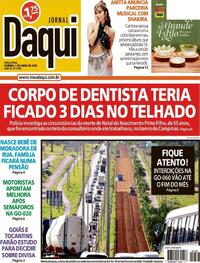 Capa do jornal Jornal Daqui 07/04/2026