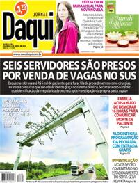 Capa do jornal Jornal Daqui 08/04/2026