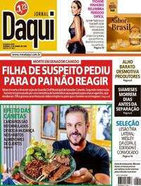 Capa do jornal Jornal Daqui 08/06/2026