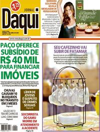 Capa do jornal Jornal Daqui 09/04/2026
