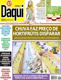 Capa do jornal Jornal Daqui 10/02/2026