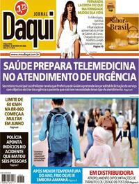 Capa do jornal Jornal Daqui 12/05/2026