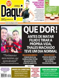 Capa do jornal Jornal Daqui 13/02/2026