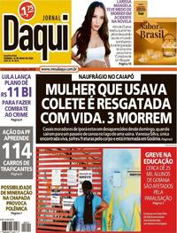 Capa do jornal Jornal Daqui 13/05/2026
