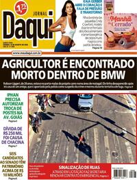 Capa do jornal Jornal Daqui 13/08/2026