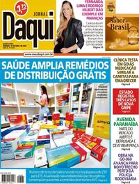 Capa do jornal Jornal Daqui 15/04/2026