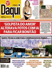 Capa Jornal Daqui 15/09/2026