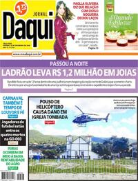 Capa do jornal Jornal Daqui 17/02/2026