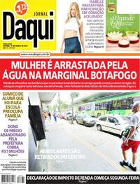 Capa do jornal Jornal Daqui 17/03/2026