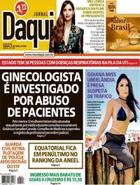 Capa do jornal Jornal Daqui 17/04/2026
