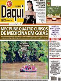 Capa do jornal Jornal Daqui 18/03/2026