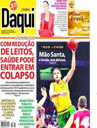 Capa do jornal Jornal Daqui 18/04/2026