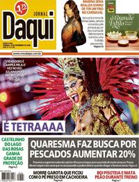 Capa do jornal Jornal Daqui 19/02/2026