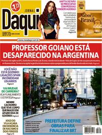 Capa do jornal Jornal Daqui 20/04/2026