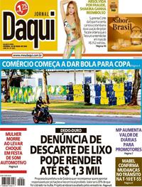 Capa do jornal Jornal Daqui 20/05/2026