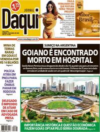 Capa do jornal Jornal Daqui 21/04/2026