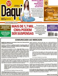 Capa do jornal Jornal Daqui 22/05/2026