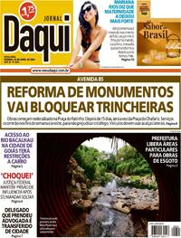 Capa do jornal Jornal Daqui 24/04/2026