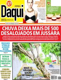 Capa do jornal Jornal Daqui 25/02/2026