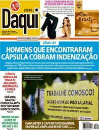 Capa do jornal Jornal Daqui 25/04/2026
