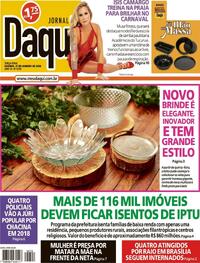 Capa do jornal Jornal Daqui 27/01/2026