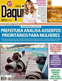 Capa do jornal Jornal Daqui 27/05/2026