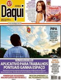 Capa do jornal Jornal Daqui 27/06/2026