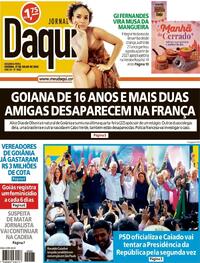 Capa Jornal Daqui 27/07/2026