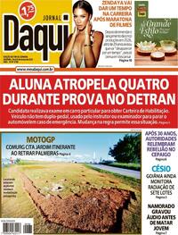 Capa do jornal Jornal Daqui 28/03/2026
