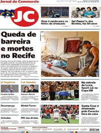 Capa do jornal Jornal do Commercio 01/06/2017