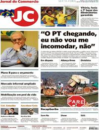Capa do jornal Jornal do Commercio 01/09/2017