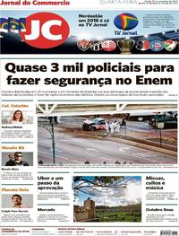Capa do jornal Jornal do Commercio 01/11/2017