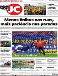 Capa do jornal Jornal do Commercio 03/07/2017