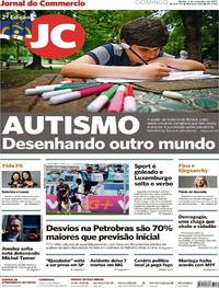 Capa do jornal Jornal do Commercio 03/09/2017